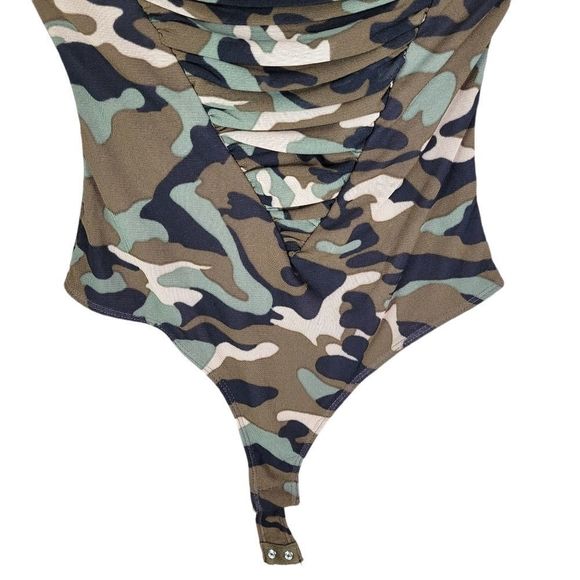 Olivaceous NWT Camouflage Body Suit Top Small - Picture 6 of 12
